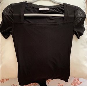 Elodie Black short sleeve bodysuit